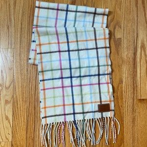 NWOT Coach Cashmere Checkered Scarf